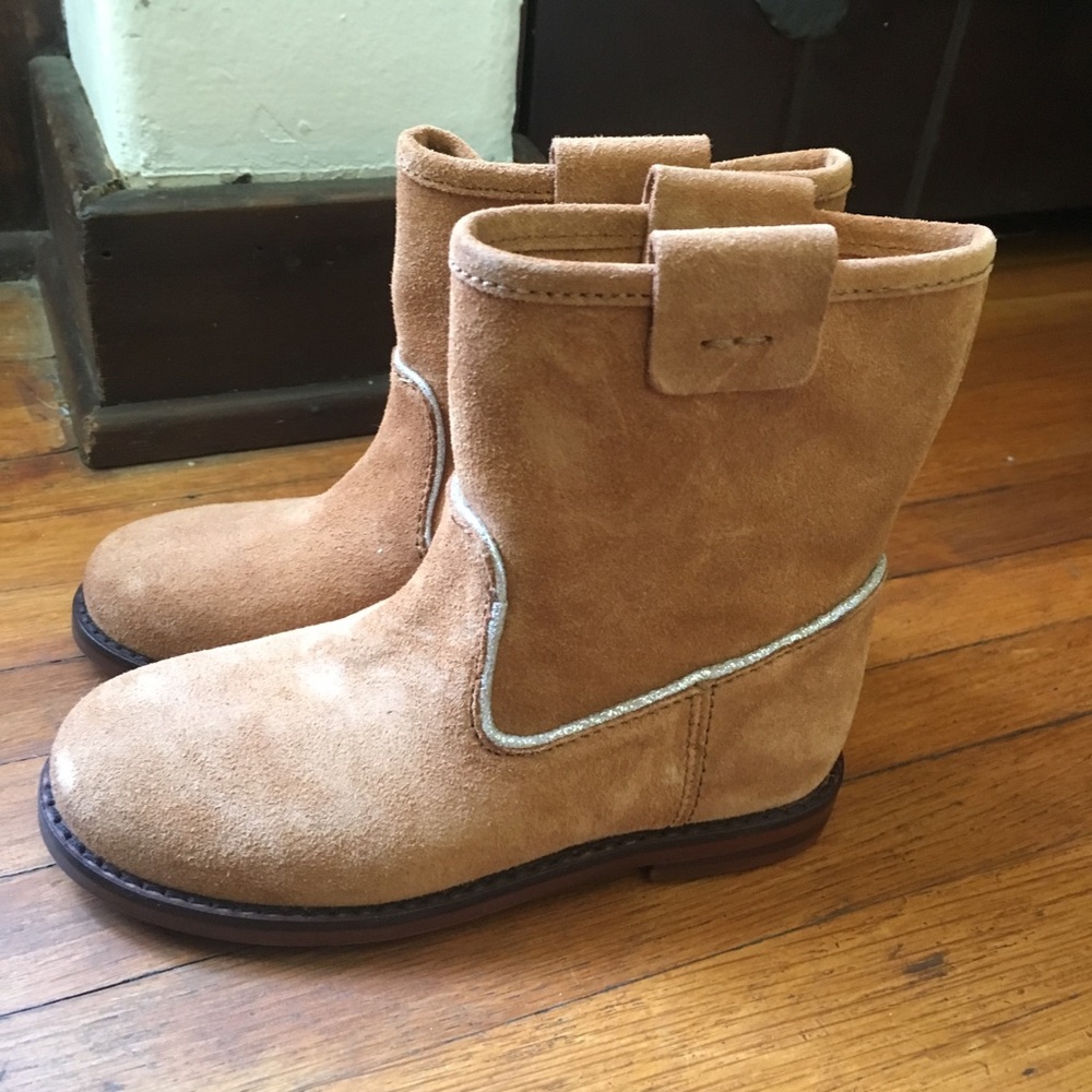 Zara kids leather boots
